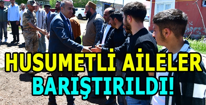 13 Yıldır husumetli iki aile barıştırıldı!
