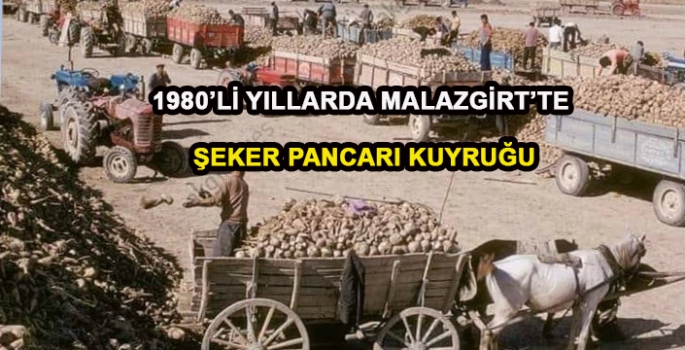 1980’li yıllarda Malazgirt’teki şeker pancarı kuyruğunun görüntüleri ortaya çıktı