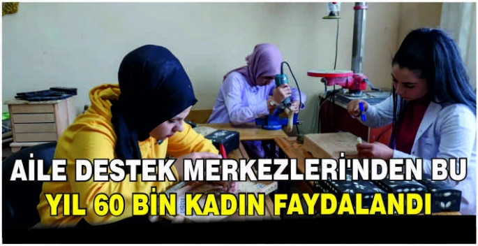 Aile Destek Merkezleri'nden bu yıl 60 bin kadın faydalandı