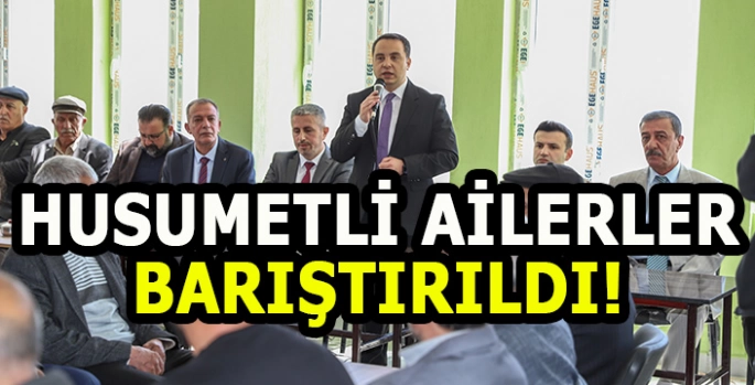 Aralarında husumet olan aileler barıştırıldı