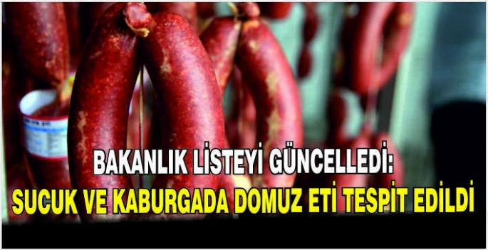 Bakanlık listeyi güncelledi: Sucuk ve kaburgada domuz eti tespit edildi
