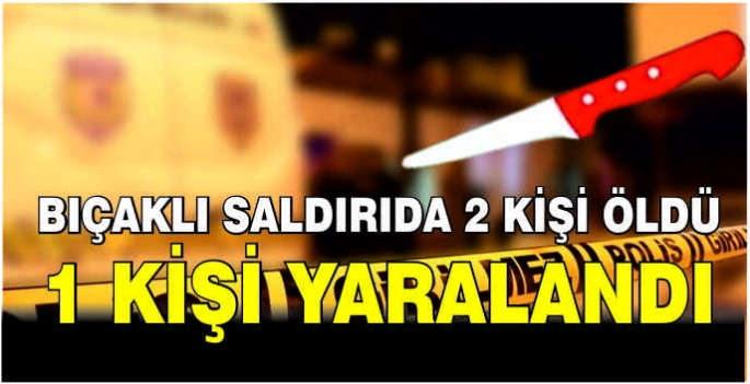 Bıçaklı saldırıda 2 kişi öldü, 1 kişi yaralandı