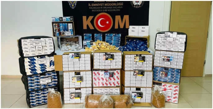 Bingöl'de 197 bin 300 makaron ele geçirildi