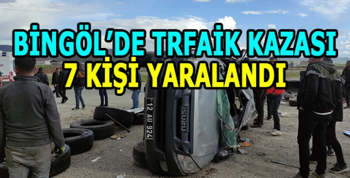 Bingöl'de korkutan kaza: 7 Kişi yaralandı!