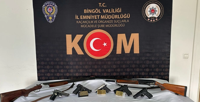 Bingöl'de silah kaçakçılığı operasyonu kapsamında 2 zanlı tutuklandı