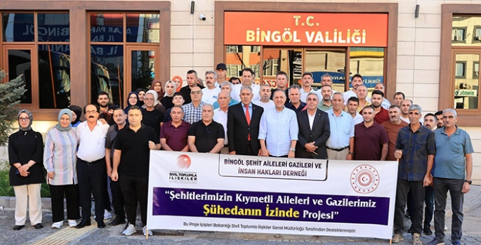 Bingöl'den yola çıkan şehit yakınları gaziler ve gazi yakınları 4 kenti gezecek