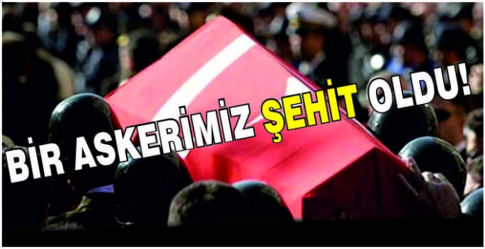 Bir askerimiz şehit oldu