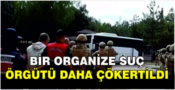 Bir organize suç örgütü daha çökertildi