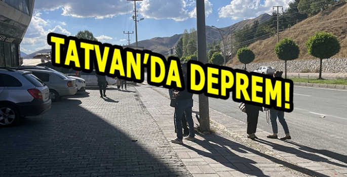 Bitlis'te 4,5 büyüklüğünde deprem