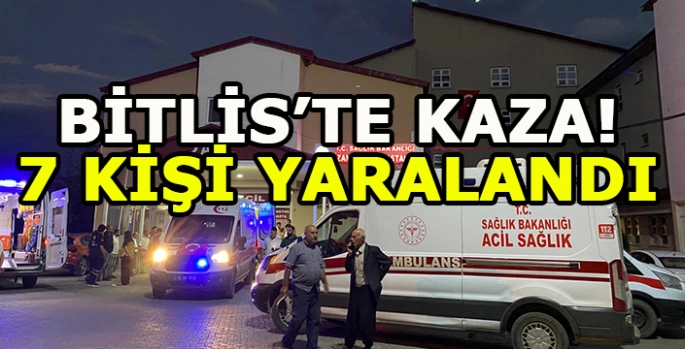 Bitlis'te tarım aracının devrilmesi sonucu 7 kişi yaralandı