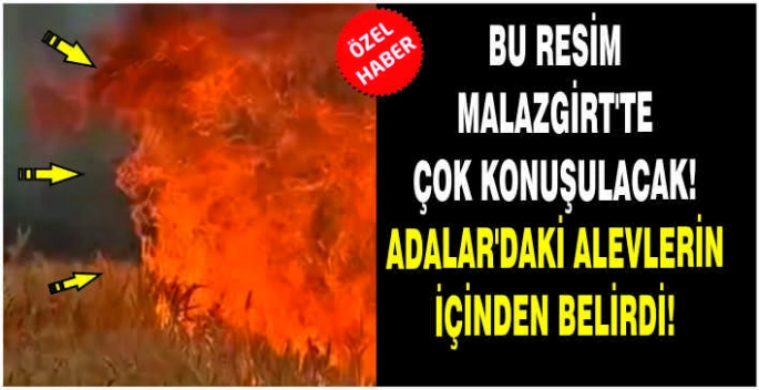Bu resim Malazgirt’te çok konuşulacak! Adalar’daki alevlerin içinden belirdi!