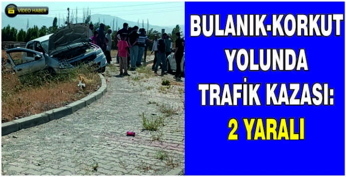 Bulanık-Korkut yolunda Trafik kazası: 2 Yaralı