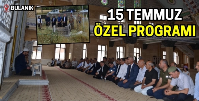 Bulanık'ta 15 Temmuz Demokrasi ve Milli Birlik Günü etkinliği