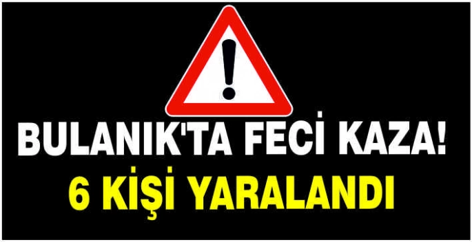 Bulanık’ta feci kaza: 6 Kişi yaralandı
