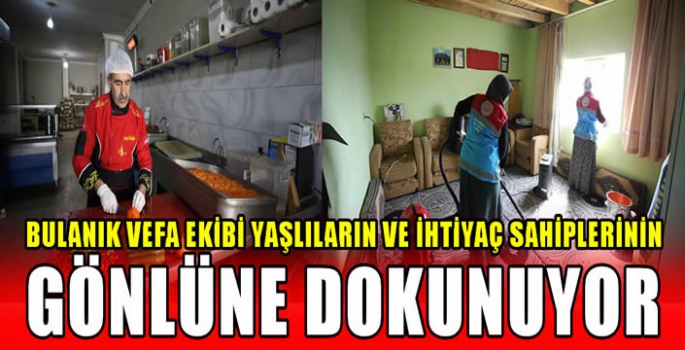 Bulanık vefa ekibi yaşlıların ve ihtiyaç sahiplerinin gönlüne dokunuyor