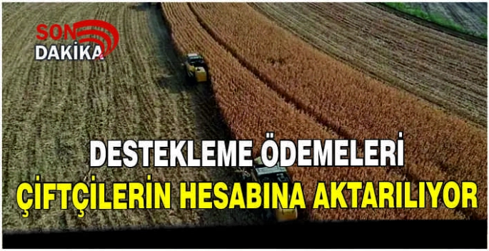 Destekleme ödemeleri çiftçilerin hesabına aktarılıyor