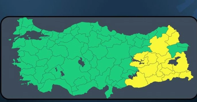 Diyarbakır, Mardin, Hakkari ve Urfa dahil çok sayıda kent için sarı uyarı!