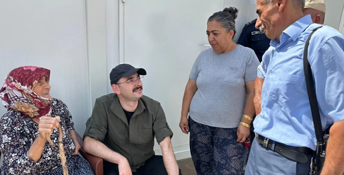 Doğanşehir Kaymakamı Ahmet Fatih Sungur, deprem konutlarında inceleme yaptı