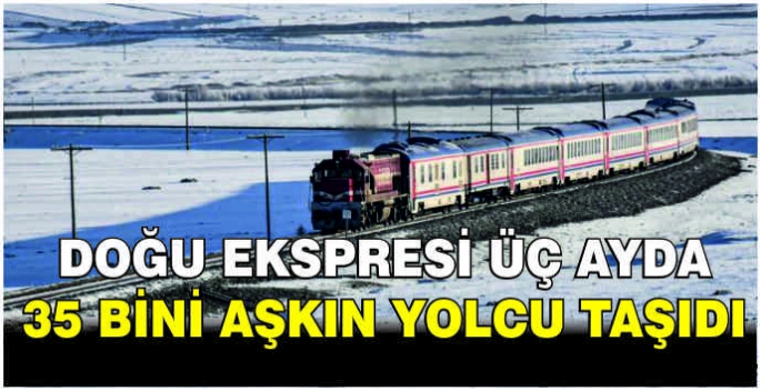 Doğu Ekspresi üç ayda 35 bini aşkın yolcu taşıdı