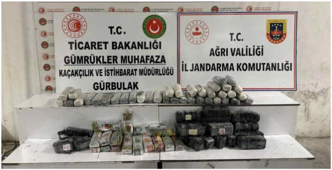 Doğubayazıt’ta 18 kilo 730 gram esrar ele geçirildi