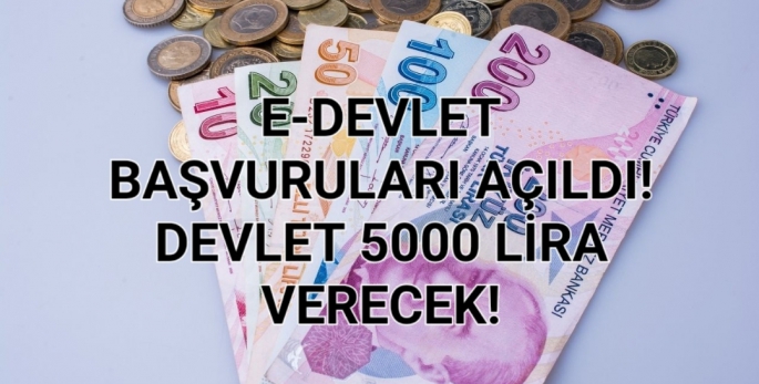 e-Devlet başvuruları açıldı! Devlet ihtiyaç sahiplerine 5000 TL yardım parası verecek