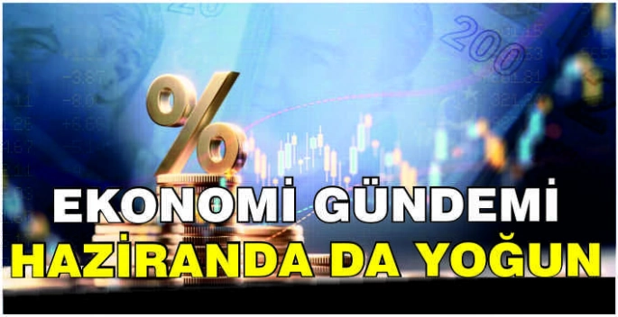 Ekonomi gündemi haziranda da yoğun