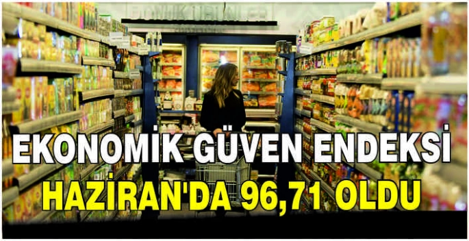 Ekonomik güven endeksi Haziran’da 96,71 oldu