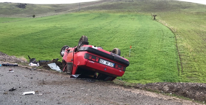 Elazığ'da otomobilin devrilmesi sonucu 4 kişi yaralandı