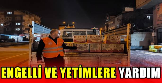 Engelli ve yetimlere yardım