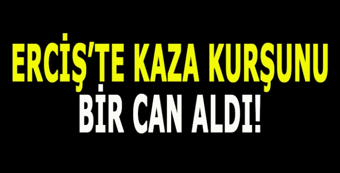 Erciş’te kaza kurşunu: bir kişi hayatını kaybetti!
