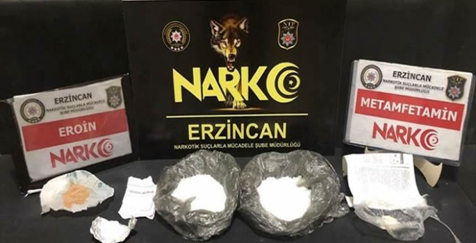 Erzincan'da araçta uyuşturucuyla yakalanan zanlı tutuklandı