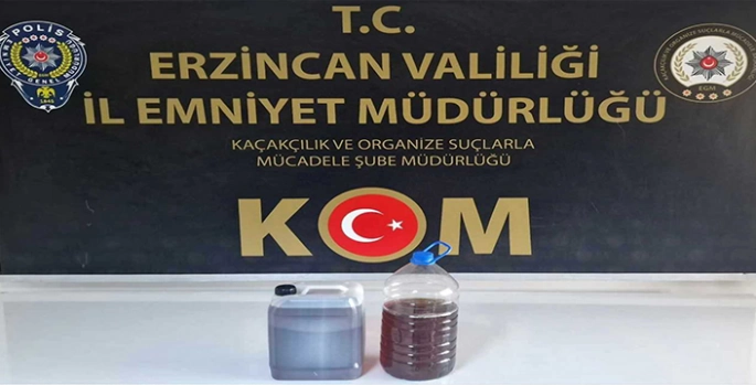 Erzincan'da sahte içki operasyonunda 1 kişi gözaltına alındı