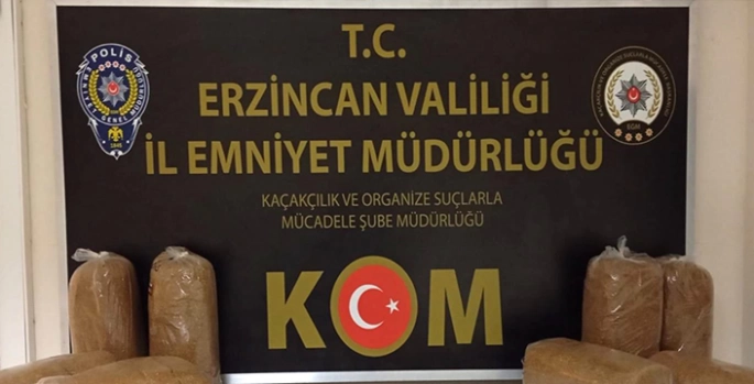 Erzincan'da tütün ve sigara kaçakçılığı operasyonunda bir zanlı yakalandı