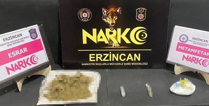 Erzincan'da uyuşturucu operasyonunda 1 şüpheli yakalandı