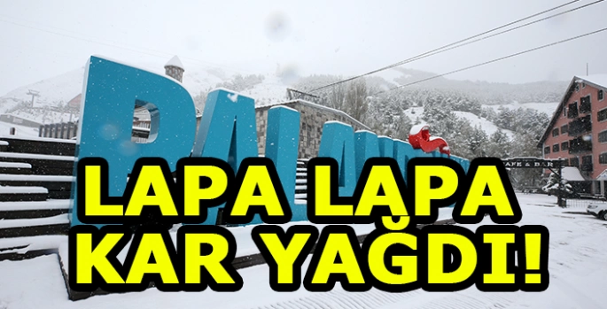 Erzurum'a mayısın ortasında lapa lapa kar yağdı