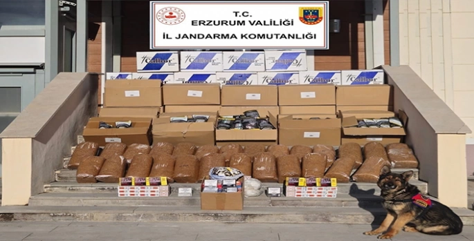 Erzurum'da 560 bin boş makaron ele geçirildi