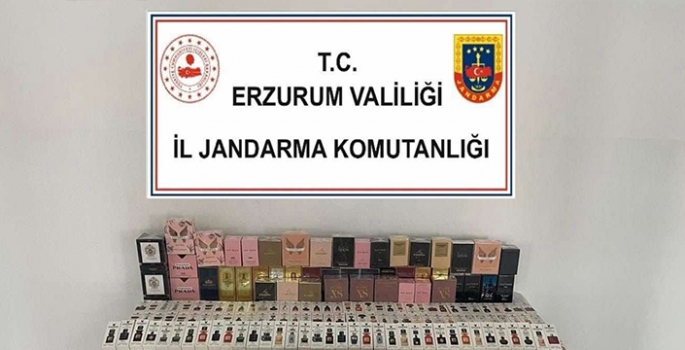 Erzurum'da 777 kaçak parfüm ele geçirildi