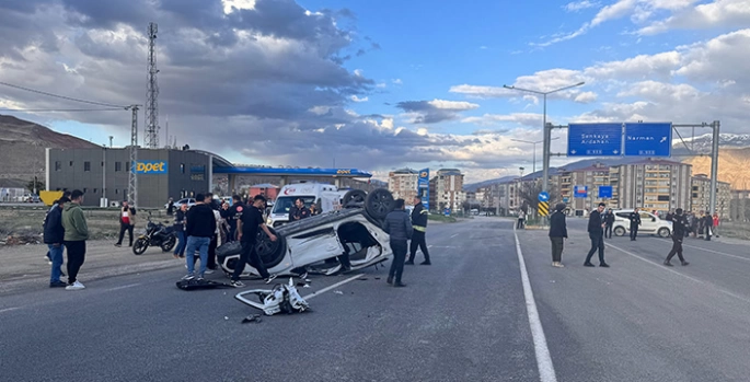 Erzurum'da kaza:4 yaralı
