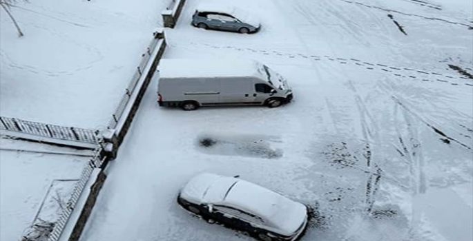 Erzurum'da Mart ayında kar yağışı etkili oldu