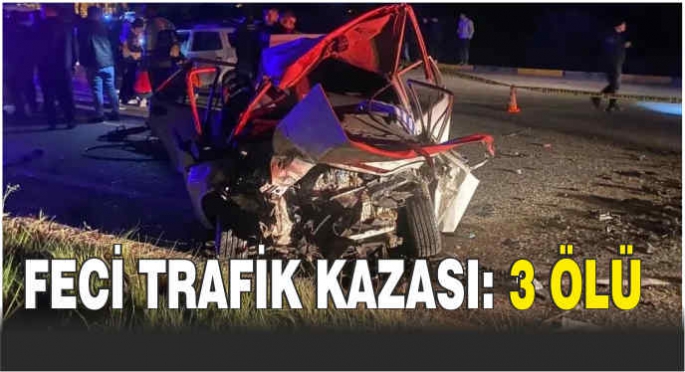 Feci trafik kazası: 3 ölü