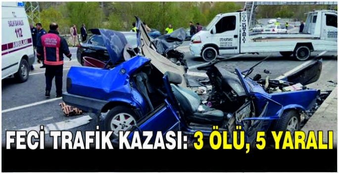 Feci trafik kazası: 3 ölü, 5 yaralı