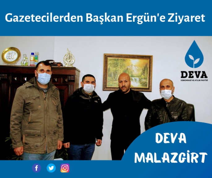 Gazetecilerden Deva Partisi Malazgirt İlçe Başkanına Ziyaret