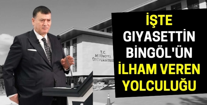 Gıyasettin Bingöl'ün ilham veren yolculuğu Mudanya Üniversitesi ile taçlandı