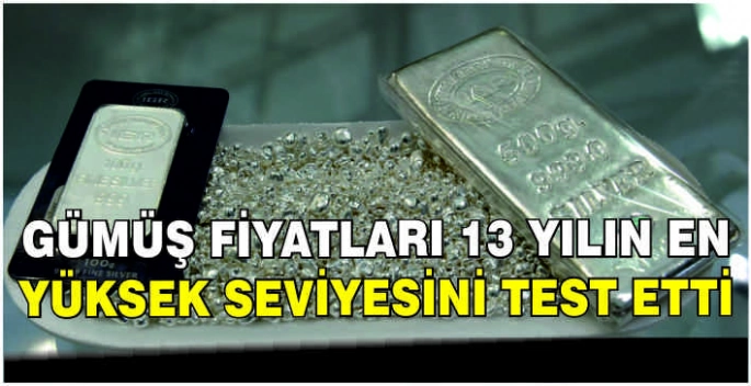 Gümüş fiyatları 13 yılın en yüksek seviyesini test etti