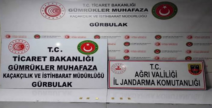 Gürbulak Gümrük Kapısı'nda 2 kilo 700 gram külçe altın ele geçirildi