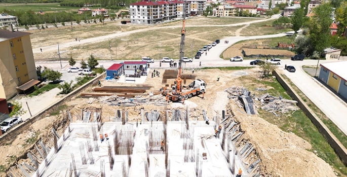 Gürpınar'da emniyet binası ve lojmanın temeli atıldı