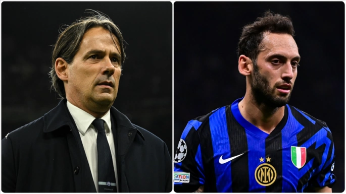 Hakan Çalhanoğlu ve Simone Inzaghi'ye ceza