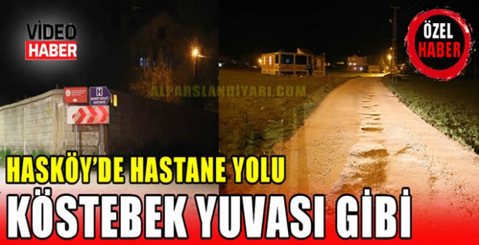 Hasköy’de Hastane Yolu Köstebek Yuvası Gibi