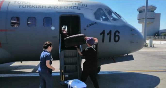 Hava Kuvvetleri uçağı, organ nakli için havalandı