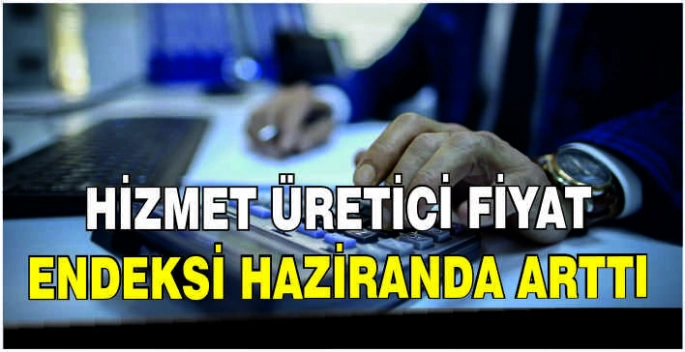 Hizmet Üretici Fiyat Endeksi haziranda arttı